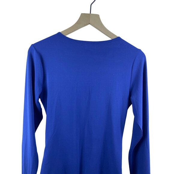 Abercrombie & Fitch Womens Large Coquette Thong V-Neck Teal Blue Bodysuit - Picture 9 of 9